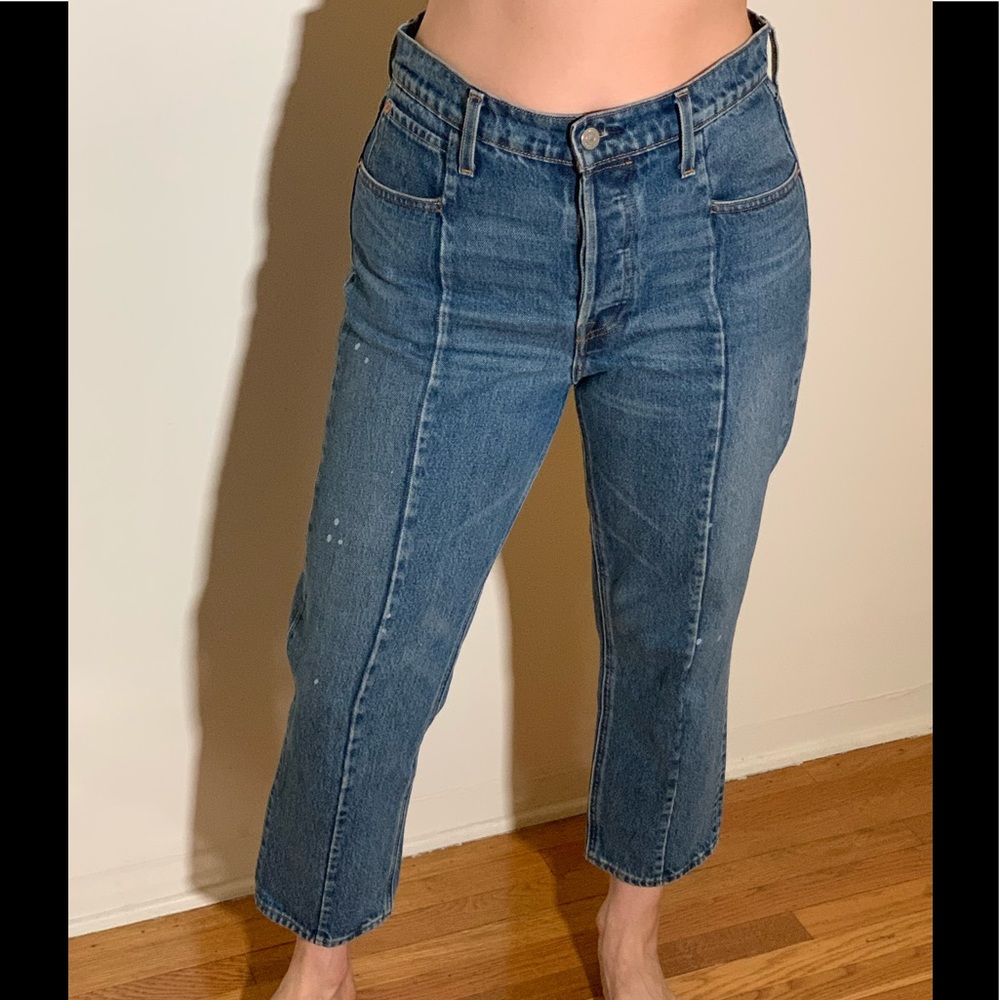 Custom Levi’s High Waist Straight Crop